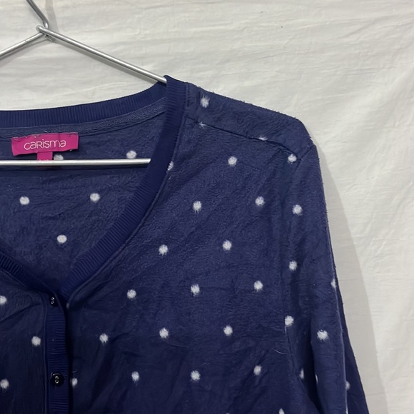 Carisma All New Stylish and fancy Blue and White Woolen Dress - Picture 5 of 6